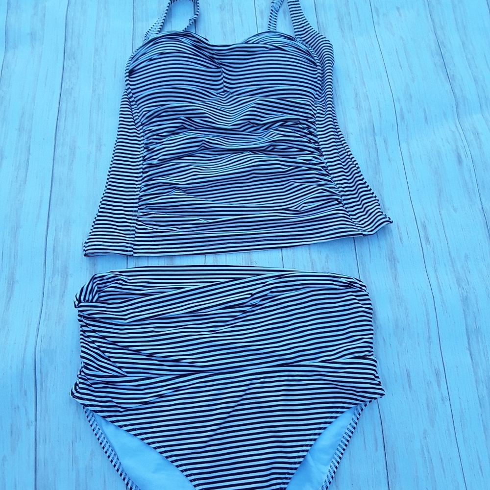 Stripped Tankini